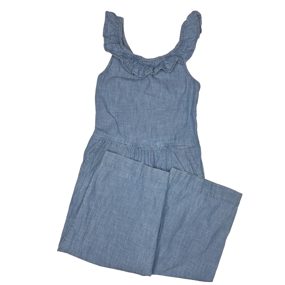 Gap Chambray Cropped Jumpsuit